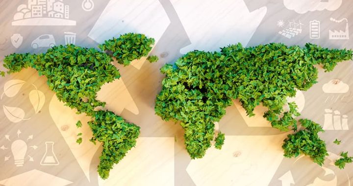 56972931 - sustainable world concept. 3d computer generated image.